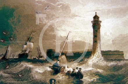 Black-Rock Fort [Fort Perch Rock] and Lighthouse, early 1830...